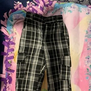Plaid Cargo Pants